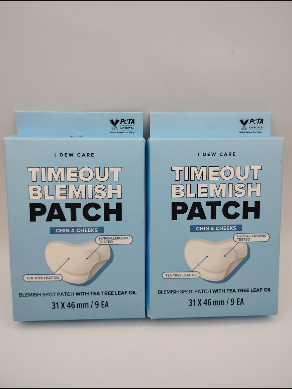 X2 Timeout Blemish Patch Chin & Cheeks (Blue) - 9 Count Each